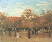 Vincent Van Gogh The Bois de Boulogne with People Walking (nn04) oil painting picture wholesale